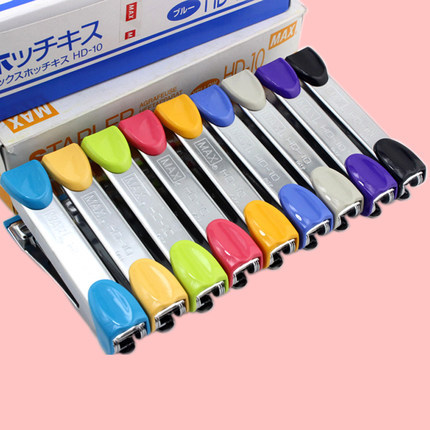 專(zhuān)業(yè)文具批發(fā)指南 日本MAX美克司HD-10迷你10號(hào)手握訂書(shū)機(jī)